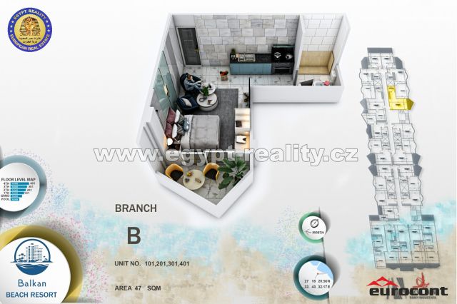 Balkan Beach Resort - prodej apartmn