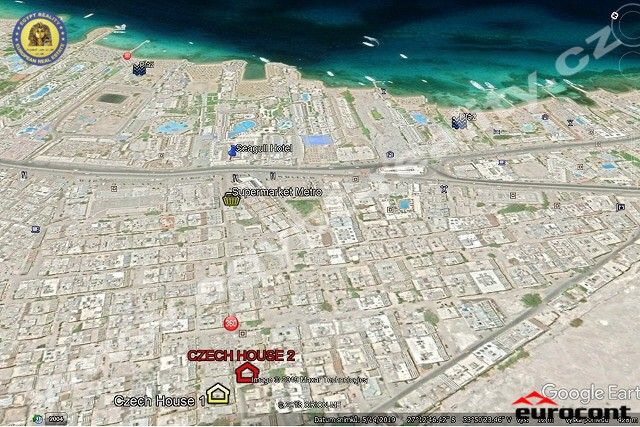 EGYPT Hurghada - Czech House 2, Satelitní mapa